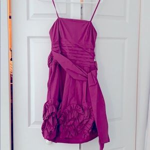 BCBG Magenta Strapless Dress